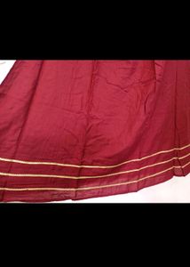 Maroon Ethnic Dress with Shawl