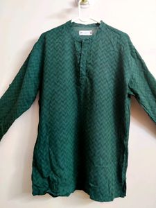 ethinc green kurta for men
