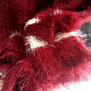 Fuzzy Maroon Sweater