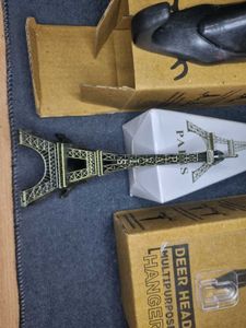 2 Deer Head Wall Hanger And 1 Tower Showpiece