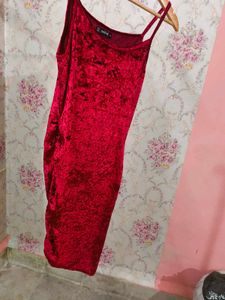 Shein Velvet Midi Dress
