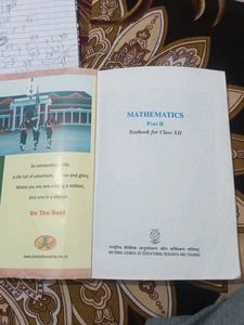 Maths Part Ist  And IInd For Class 12th