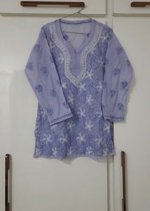 Transparentish Chikankari Kurti