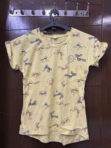 Cute Bow Print Tee