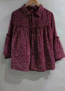 Ask Star Pretty Floral Top!