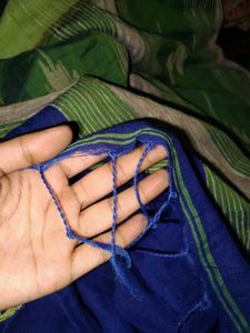 Elegant Blue &amp; Green Saree