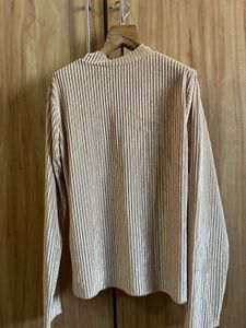 Velvet Mock Neck Top- Size S