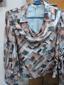 Abstract Print Blouse