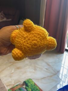 Crochet PomPomPurin Keychain