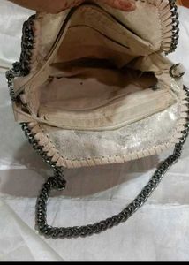Silver Chain Detail Bag