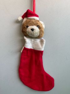 Festive Bear Christmas Stocking