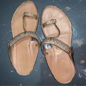 Sparkly Gold Flats