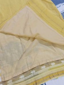 Yellow Embroidered Kurti