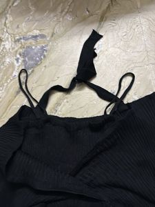 Stylish Black Crop Top