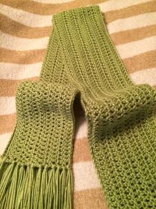 Crochet Green Hiroshi&#39;s Scarf