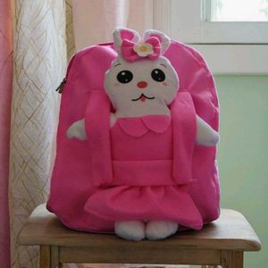 Cute Pink Bunny Backpack
