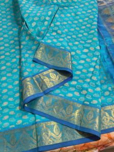 Elegant Blue Silk Saree