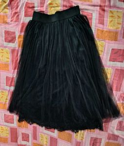 Beautiful Lace Black Net Skirt