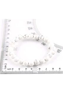 White Marble Bead Bracelet