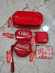 original miniso Coca-Cola Pouch Set