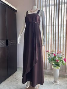 Brown Premium Plus Size Gown