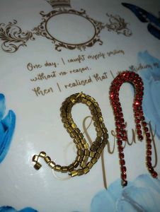 Red Rhinestone Dangle Earrings