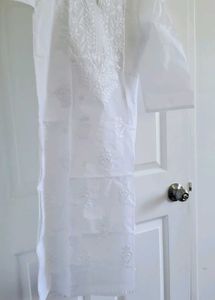 LAKHNAVI WORK LONG STRAIGHT KURTHI