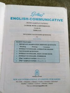 English Communicative Golden Book For Class 9 CBSE