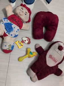 new born kid's pillow with Cute Plush Toys Bundle