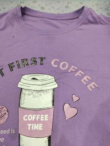 Combo oversized purple t-shirts &amp; Brown polo
