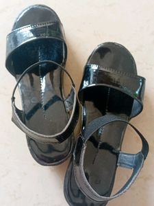 Girls Black Sandals
