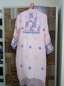 Elegant Embroidered Lucknowi Chicken Suit