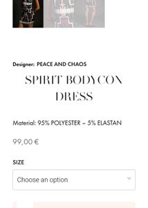 Peace &amp;chaos Bodycon Dress