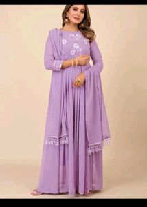 Lavender Trending Ethnic Gown
