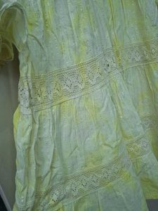 A line frock knee length