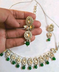 Silver Plated Austrian Diamond Stone Jewellery Set