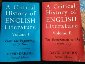 critical history of English Literature Volume 1&2