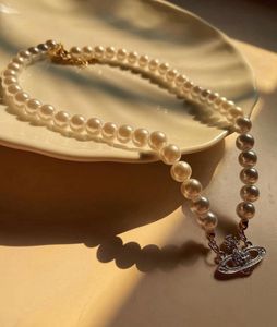 Vivienne Westwood Necklace Aesthetic Saturn Pearl