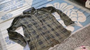 Men&#39;s Stylish Grey Patterned Casual Shirt