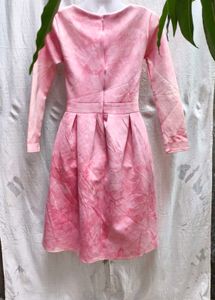56 Pink Tie-Dye Dress