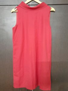 RED Highneck Dress