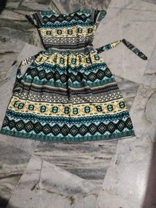 Patterned Casual Dress