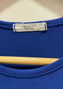 Korean Blue Pocket Tank Top