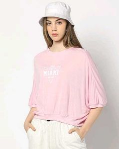 Teamspirit Oversized Miami Graphic Top