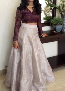 Beautiful A line tissue ghera skirt