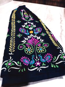 Black Embroidered Lehenga Choli Set