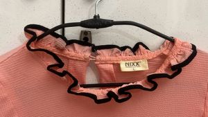 Peach Ruffled Top