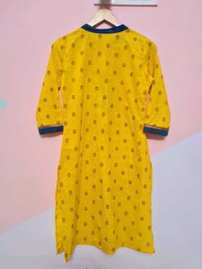 Sangria Yellow Kurta For Women