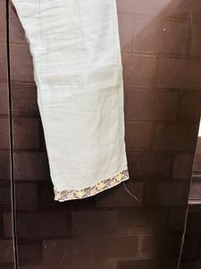 Light blue Embroided suit set