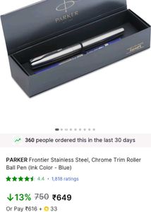 Parker Roller Ball Pen Blue